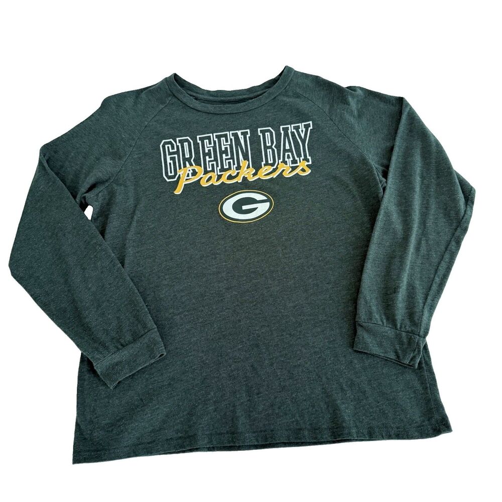 Green Bay Packers NFL Team Apparel Womens S TShirt Sleep Shirt Long Sleeve Tee